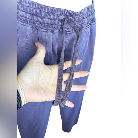 Zara woman’s purple lavender lilac, denim pants, joggers size M pockets Preloved - Picture 2 of 7